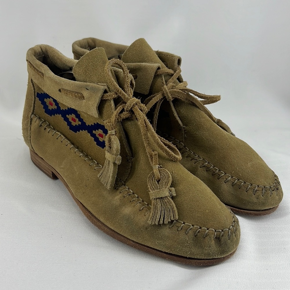 SOLUDOS Sagebrush Suede Moccasin Bootie